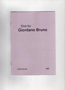 One for Giordano Bruno